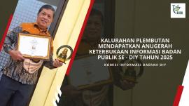 Kalurahan Plembutan Raih Predikat “Informatif” pada Monev Keterbukaan Informasi Publik DIY 2025
